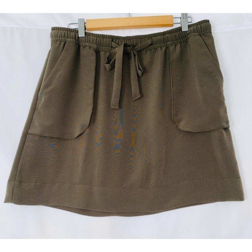 Olive color skirt